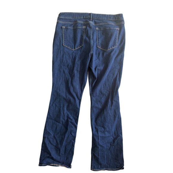 OLD NAVY Dark Wash Midrise Wow Bootcut Jeans Size 16 Short - Picture 6 of 8